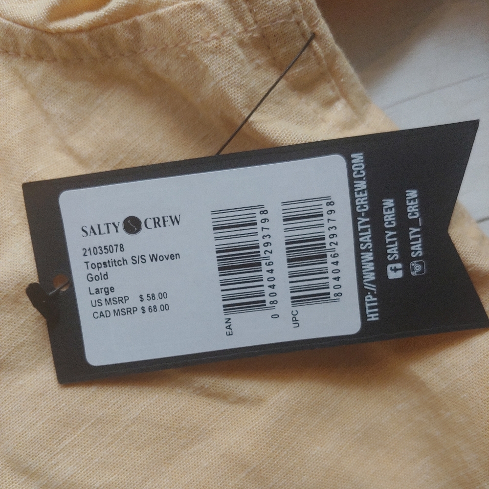 Salty Crew NEW mens Woven Button Down Shirt - Picture 6 of 9